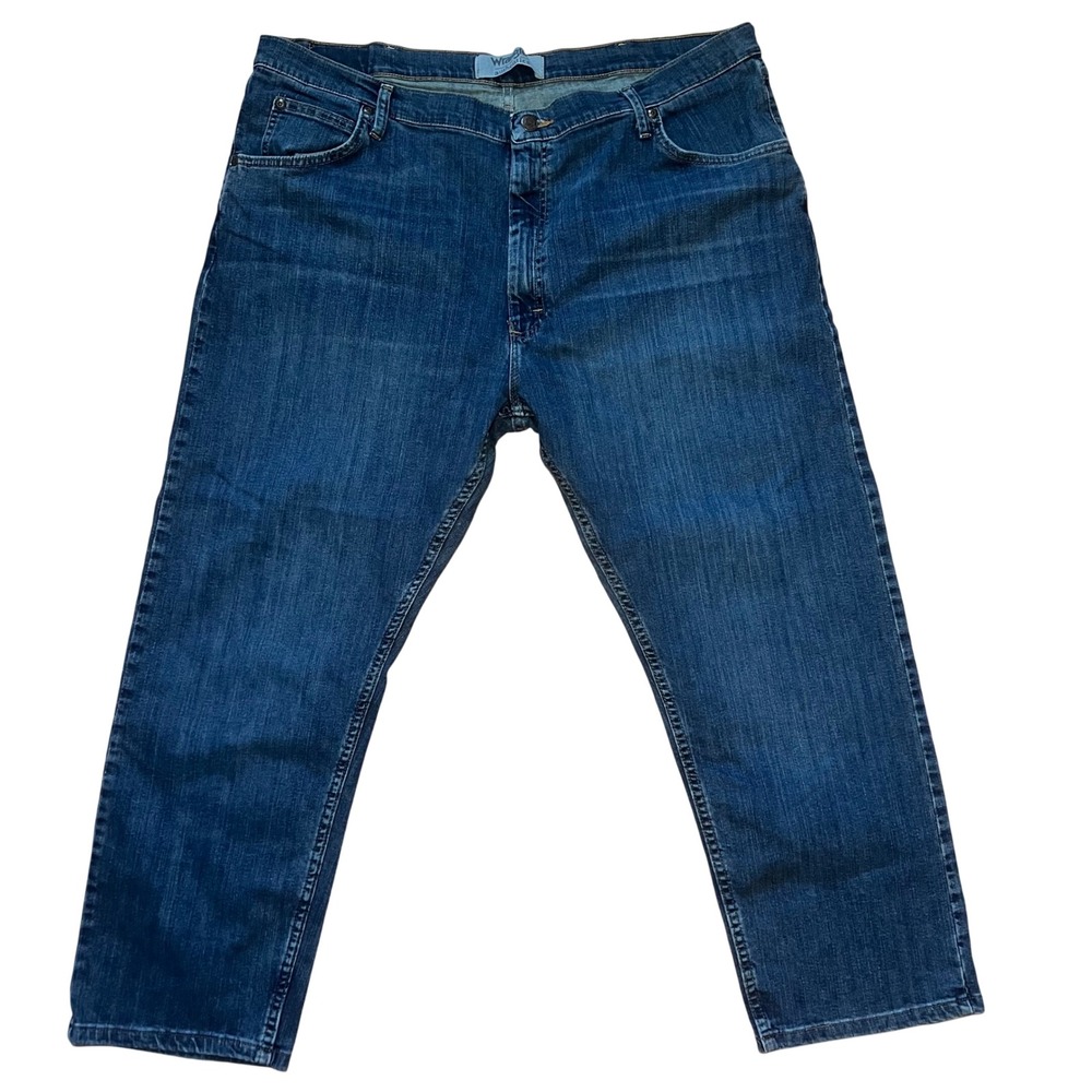 Wrangler Authentics Mens 41x26 Classic 5-Pocket Regular Jeans Relaxed Blue Jeans